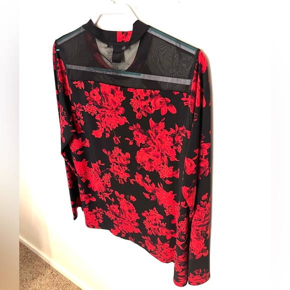 ADELE & MAY red and black sexy tunic. Size XL. EUC. - Picture 8 of 11